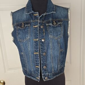 Rue21 Blue Denim Vest